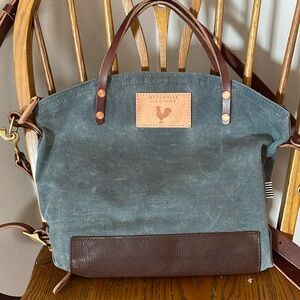 Meanwhile, back on the farm slate blue canvas 2.0 backpack